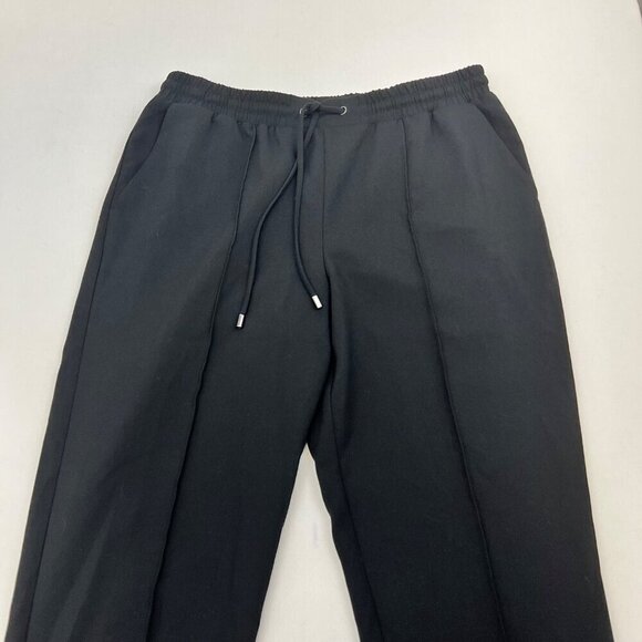 Nine West Women’s Drawstring Tapered Pants Black Size Large High Rise - Picture 2 of 9
